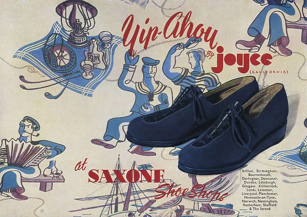 Advert for Yip-Ahoy by Joyce California shoes 1944