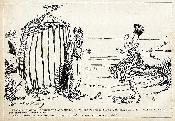 Cartoon, Installing the tent