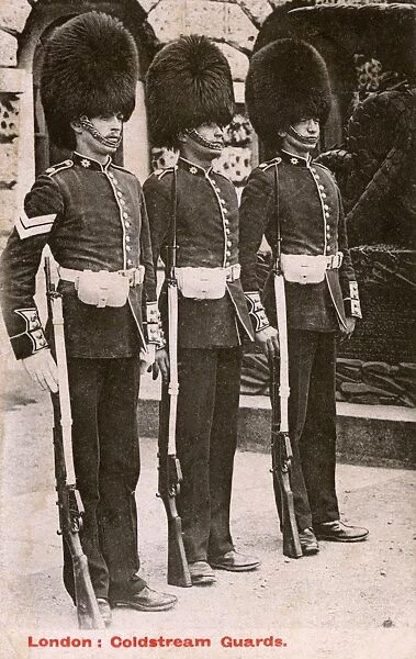 Three Coldstream Guardsmen - London