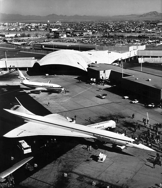 Concorde 206 G-BOa during its first visit to Las Vegas