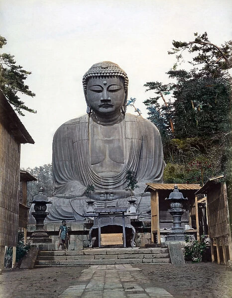Daibutsu, bronze image of Buddha, Kamakura, Japan, circa 188