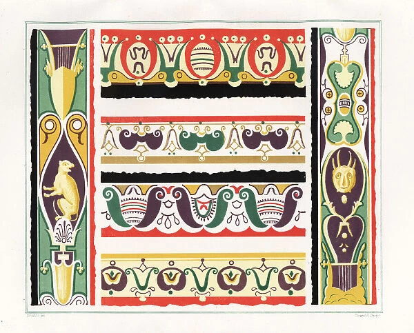Decorative ornaments from the tablinum of