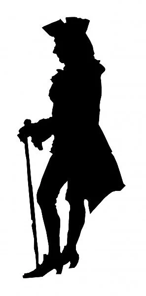 Etienne de Silhouette - Full-length silhouette portrait