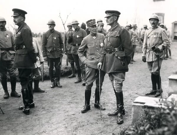 Generals Bailloud and Mahon, Lord Granard, WW1