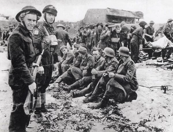 German Prisoners, Normandy; Second World War, 1944
