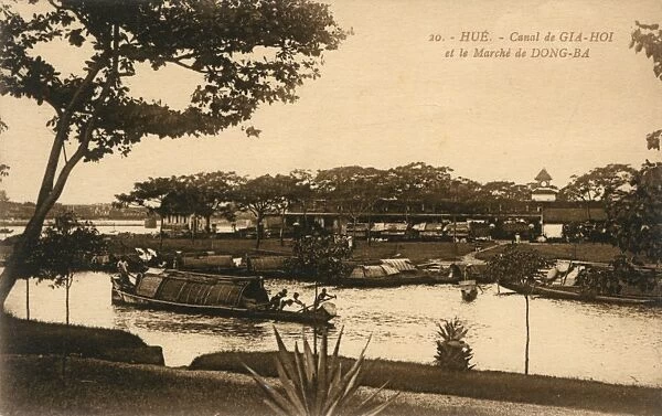 Gia-Hoi Canal, Hue, Annam, French Indochina (Vietnam)