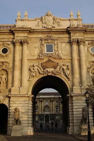 HUNGARY. BUDAPEST. Royal Palace. Door