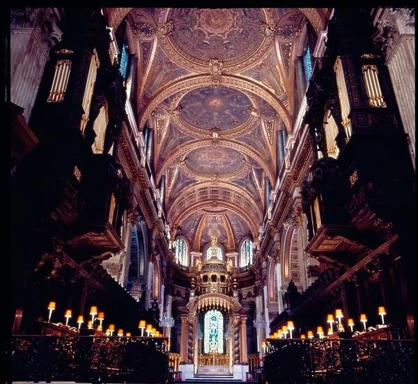 Interior of St Pauls Cathedral, London