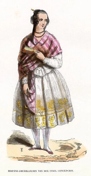 A lady from Grenada (formerly Concepcion) Date: circa 1860