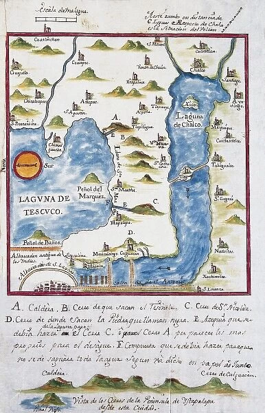 Map of the archbishopric of Mexico (1767), by