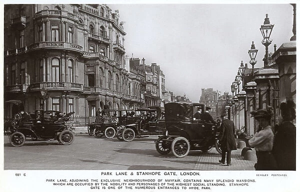 Park Lane and Stanhope Gate, London