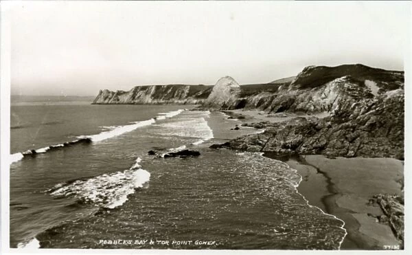 Pobbles Bay, Three Cliffs Bay, Glamorgan