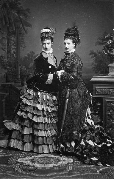 Princess Alexandra with her sister Thyra