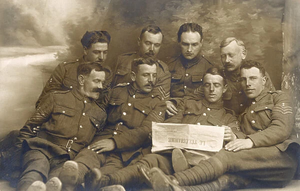 Royal Engineers group photo, France, WW1