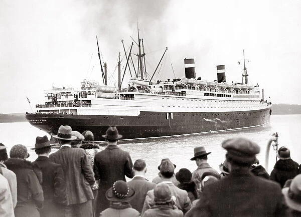 SS Washington, ocean liner on maiden voyage 1933