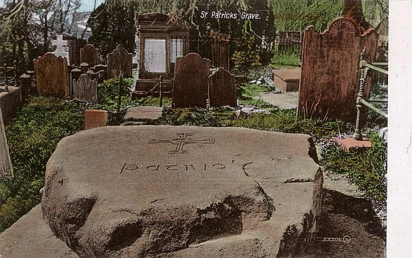 St Patricks Grave, Downpatrick, Co. Down, Northern Ireland