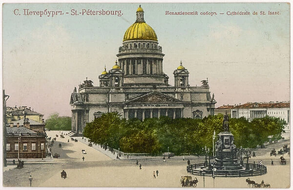 St Petersburg: St Isaac Cathedral Date: circa 1910