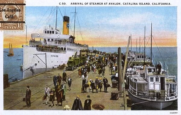 Steamer at Avalon, Santa Catalina Island, California, USA