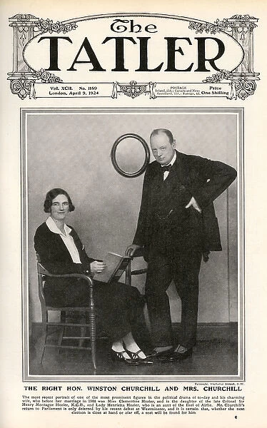 Tatler front cover - Winston and Clementine Churchill