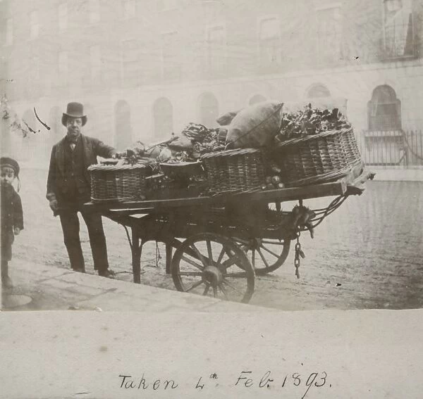 Victorian costermonger and his cart