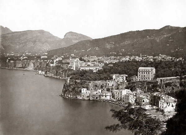 View of Sorrento, Italy, circa 1880s