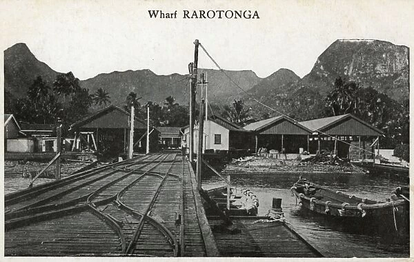 Wharf at Rarotonga, Cook Islands, South Pacific