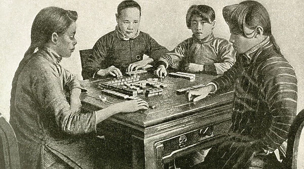 Women playing dominoes, China, East Asia