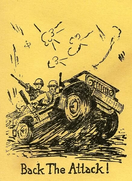 WW2 - Propaganda first day cover - Back the Attack