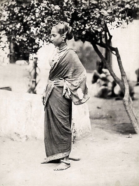 Young Indian woman, sari