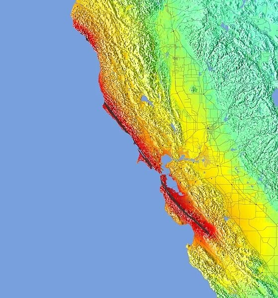 1906 San Francisco quake intensity map