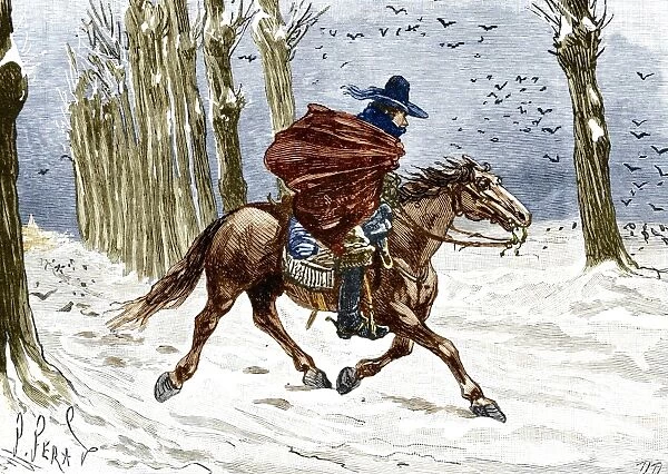 Messenger on horseback