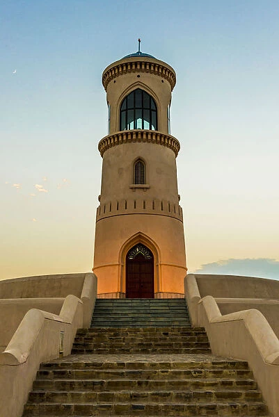 Sur, Ash Sharqiyah Region, Sultanate of Oman, Middle East. Lighthouse
