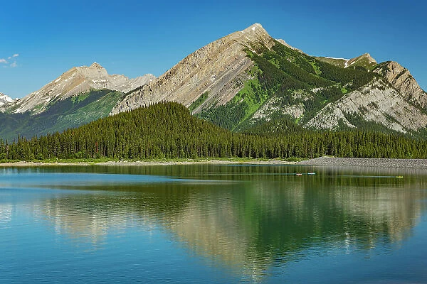 Upper Kananaskis Lake and the Canadian Rocky Mountains Kananaskis Country, Alberta, Canada