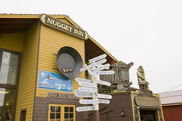 A bar in the old gold rush town of Nome in Alaska