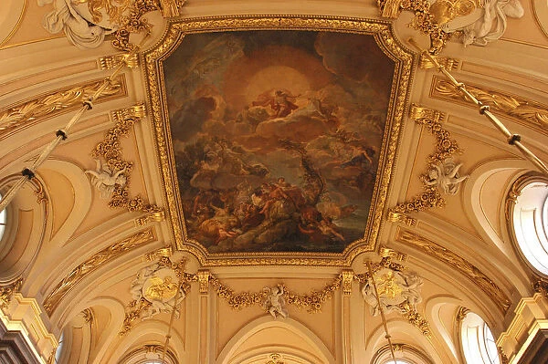 20038653. SPAIN Madrid Palacio Real or Royal Palace ceiling painting