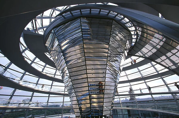 20049393. GERMANY Berlin Interior view of the Reichstag dome