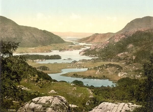 IRELAND: COUNTY KERRY. Lakes photographed from Kenmare Road, Killarney, County Kerry