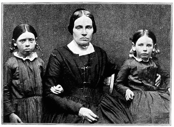 JOHN BROWN FAMILY, c1851. Mary Day Brown, second wife of American abolitionist
