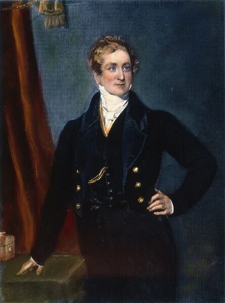 ROBERT PEEL (1788-1850). Steel engraving after a portrait by Sir Thomas Lawrence (1769-1830)