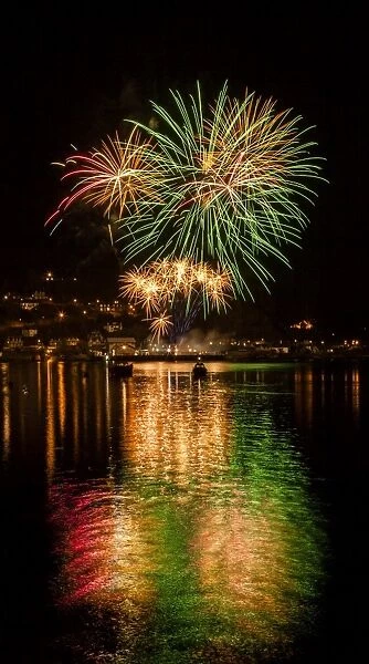 Fireworks at Oban in Argyll and Bute, Scotland