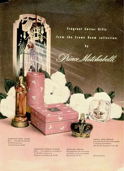 Advertisement for Prince Matchabelli perfumes