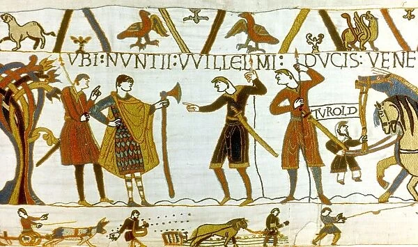 Bayeux Tapestry 1067: In 1064 messengers from William of Normandy demand of Count