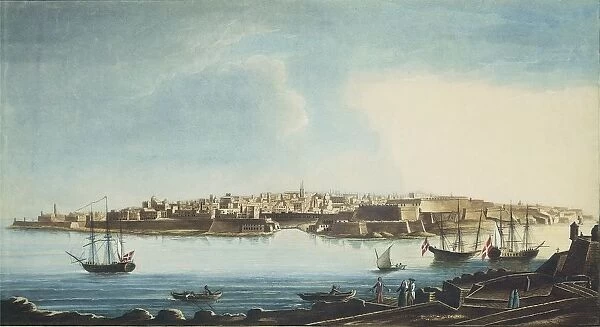 Malta, Valetta, View of Valletta city with its forts