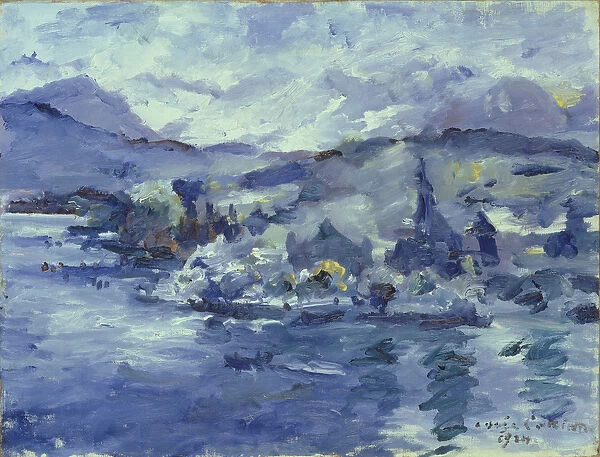 Afternoon on Lake Lucerne, 1924 (oil on canvas)