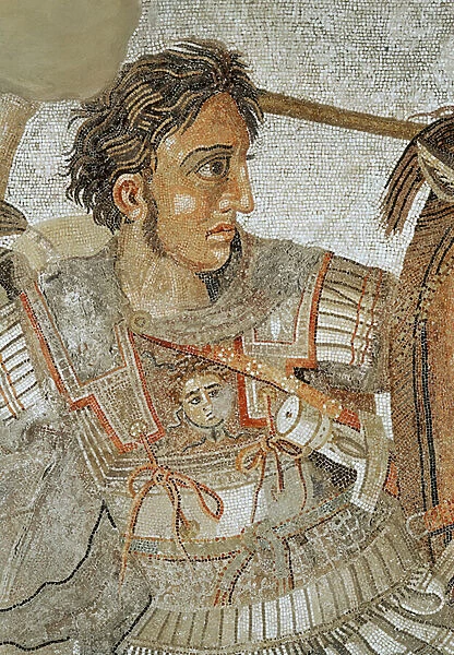 Alexander the Great (356-323 BC) from The Alexander Mosaic