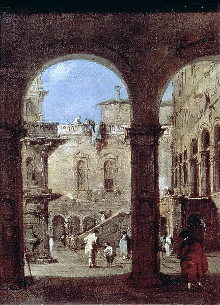 Architectural Capriccio, c. 1770 (oil on canvas)
