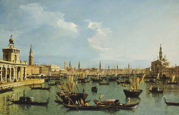 The Bacino di San Marco, Venice, from the Giudecca Canal with the Dogana, the Molo