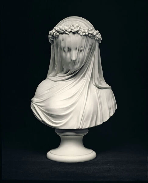 The Bride, after the head by Raffaelle Monti, Copeland, England, 1873 (Parian porcelain)