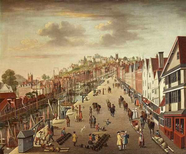 Broad Quay, Bristol, c. 1760 (oil on canvas)