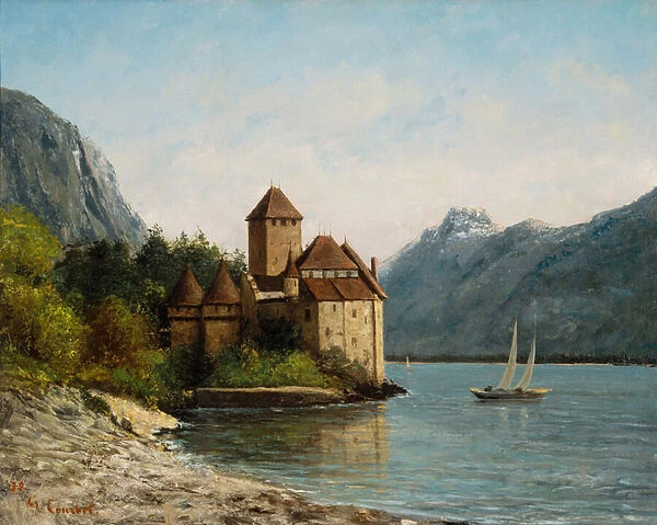 The Castle of Chillon, Evening, c. 1872 (oil on canvas)